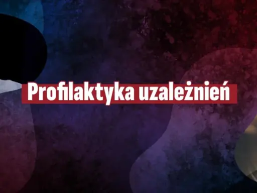 Młody chłopak z telefonem i smutna dziewczyna. Tekst: Profilaktyka uzależnień. Jak zapobiegać uzależnieniom.