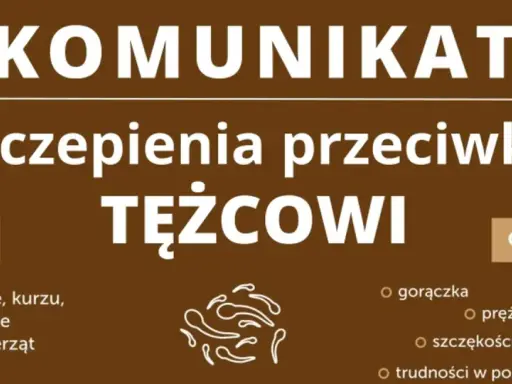 Komunikat o szczepieniach przeciwko tężcowi. Informacje o czynniku i objawach choroby.