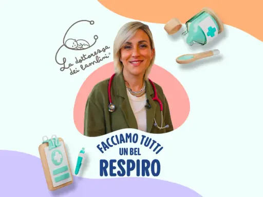 La dottoressa dei bambini, con stetoscopio e sorriso, parla di salute. Forse anche di amoxicillina bambini, per un respiro sereno.