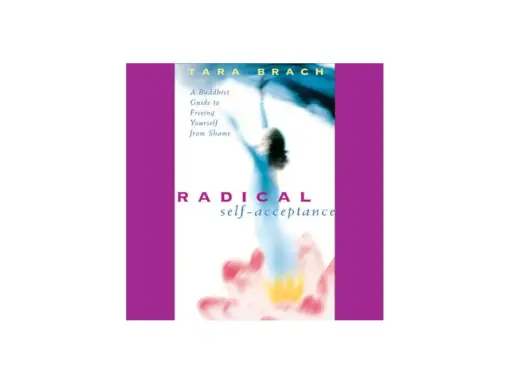 Okładka audiobooka "Radical Self-Acceptance" Tary Brach. Opowiada o odwadze bycia nielubianym i wyzwoleniu się od wstydu.