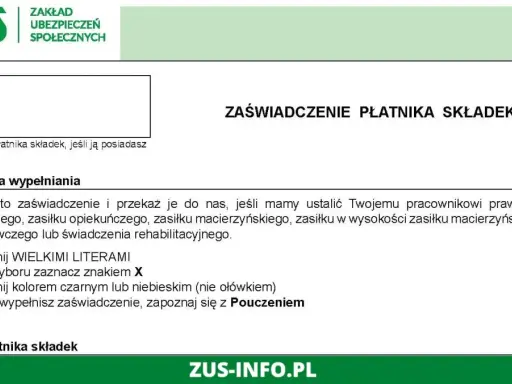 Zaświadczenie Z-3 ZUS dla pracodawcy, instrukcja wypełniania.
