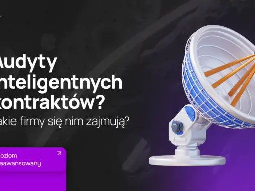 Antena satelitarna symbolizuje poszukiwanie informacji o audytach inteligentnych kontraktów.