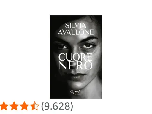 Copertina del libro "Cuore Nero" di Silvia Avallone. La trama è avvolta nel mistero, come il volto in penombra.