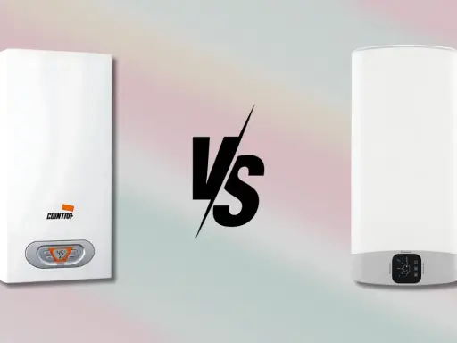 Comparativa: calentador de gas o eléctrico. Dos modelos modernos, uno de Cointra y otro de Ariston, listos para calentar tu hogar.