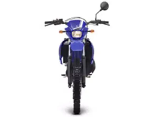 Niebieski motocykl Yamaha DT 50, idealny do terenu. Sprawdź jego dane techniczne!