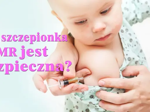 Dziecko otrzymuje szczepionkę MMR, która chroni przed odrą, świnką i różyczką.