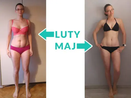 Metamorfoza kobiety od lutego do maja, widoczna na zdjęciach w bikini. Jazda na rowerze pomogła jej osiągnąć ten efekt.