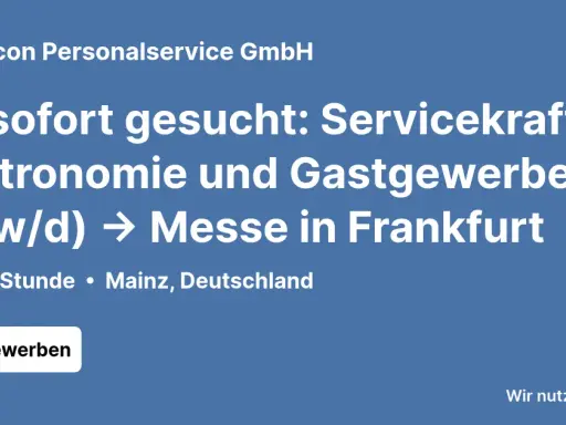 Jobs Gastronomie Frankfurt: Chancen, Gehalt & Bewerbungstipps