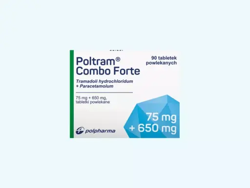 Opakowanie Poltram Combo Forte. Czy poltram combo jest przeciwzapalny? Paracetamol w składzie może działać przeciwzapalnie.