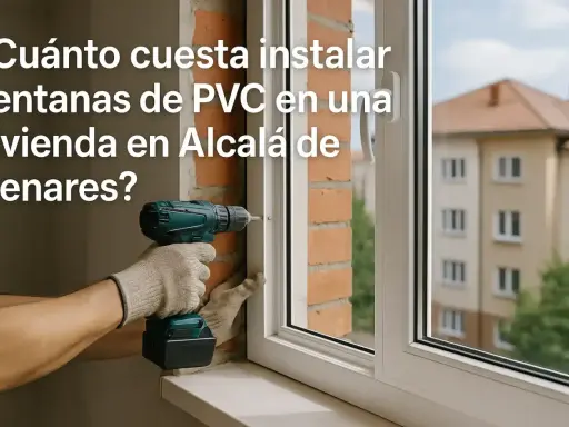 Instalación de ventanas de PVC en Alcalá de Henares. Mano de obra para colocar ventanas.