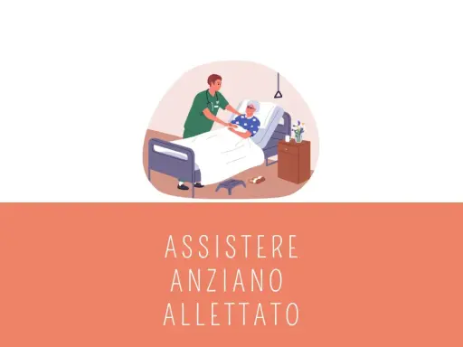 Un infermiere assiste un anziano allettato che non cammina più. Cura e attenzione per chi ha bisogno.