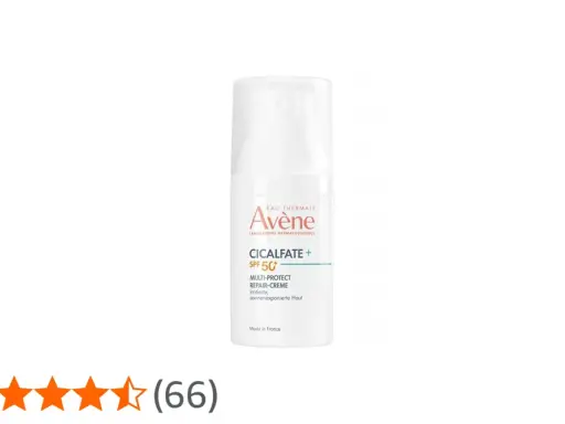 Crème réparatrice Avène Cicalfate+ SPF 50+ pour peaux irritées et exposées au soleil. Protection multi-actions.