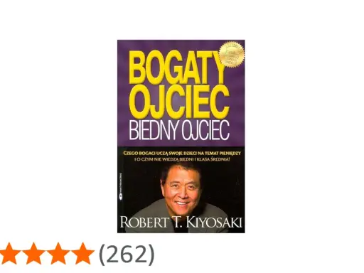 Okładka książki "Bogaty ojciec, biedny ojciec" autorstwa Roberta Kiyosakiego.