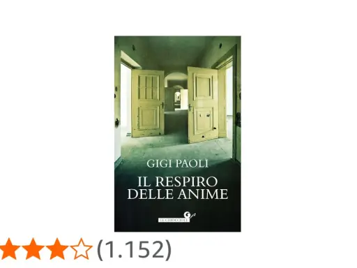 Copertina del libro "Il respiro delle anime" di Gigi Paoli, con un corridoio di porte aperte.