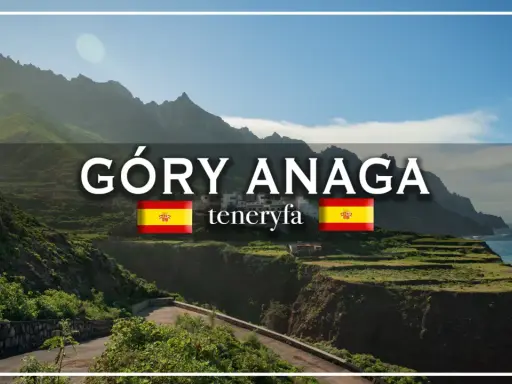Góry Anaga na Teneryfie, z tarasowymi polami i oceanem w tle.