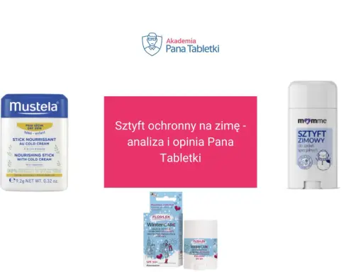 Sztyft ochronny na zimę od Mustela, Momme i Flos-Lek. Idealny na otarcia i mroźne dni.