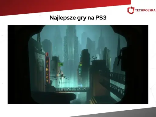 Nastrojowe miasto z gry BioShock, jedna z najlepszych gier na PlayStation 3.