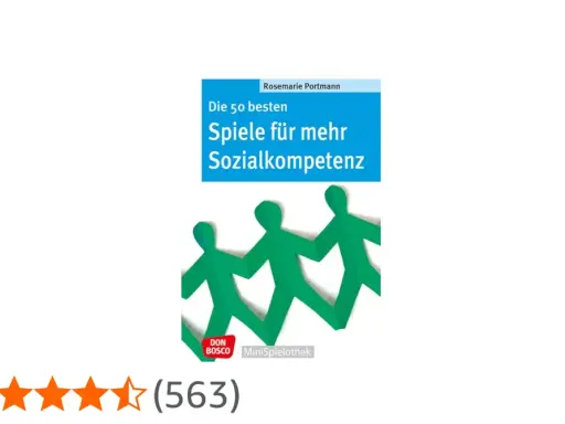 Buchcover "Spiele für mehr Sozialkompetenz" mit Papierfiguren. Fördert soziales Lernen.
