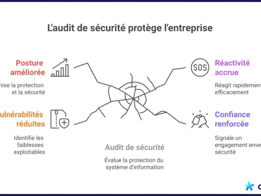 L'audit de sécurité informatique améliore la posture, réduit les vulnérabilités, augmente la réactivité et renforce la confiance.