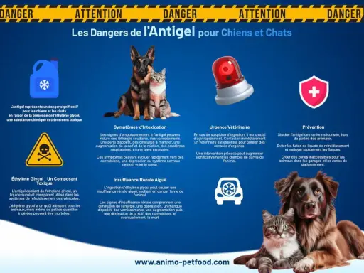 L'antigel est un danger pour votre chien. L'éthylène glycol, son composant, est toxique. Reconnaissez les symptômes d'intoxication et agissez vite.