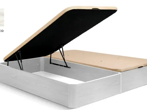 Base tapizada canapé con gran capacidad de almacenaje, acabado nórdico. Ideal para cambiar y organizar tu habitación.