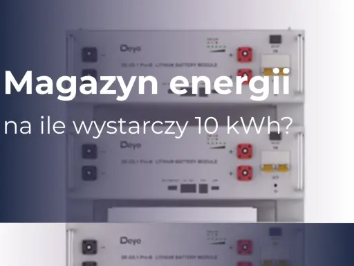 Magazyn energii 10 kWh na ile wystarczy? Widoczne moduły bateryjne Doyo.