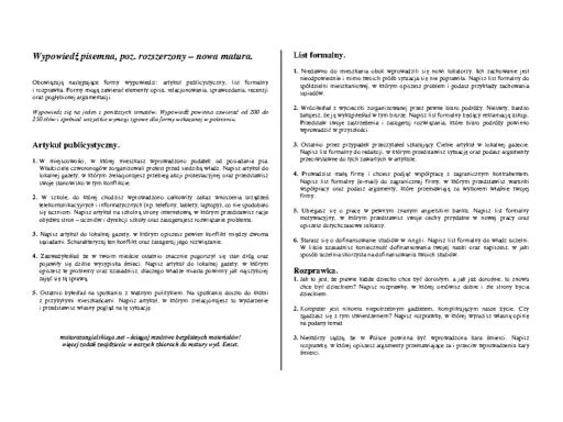 Zadania maturalne: artykuł publicystyczny, list formalny, rozprawka. Przygotuj się do pisania listu formalnego po angielsku.