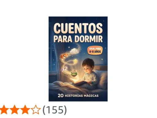 Un niño lee un libro de cuentos para dormir profundamente, rodeado de magia y fantasía. Ideal para niños de 4 a 8 años.