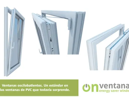 Detalle de cómo abrir ventana oscilobatiente 2 hojas. Ventanas de PVC eficientes.