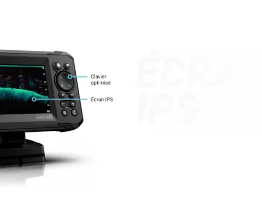 Écran IPS et clavier optimisé pour l'installation de votre sonde Lowrance.