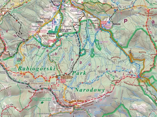 Beskid Żywiecki - atrakcje: mapa szlaków turystycznych, punkty widokowe, schroniska i zabytki.