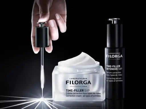 Filorga Time-Filler 5XP: crema e siero anti-rughe. Scopri come si usa il ncef-shot Filorga per una pelle levigata.