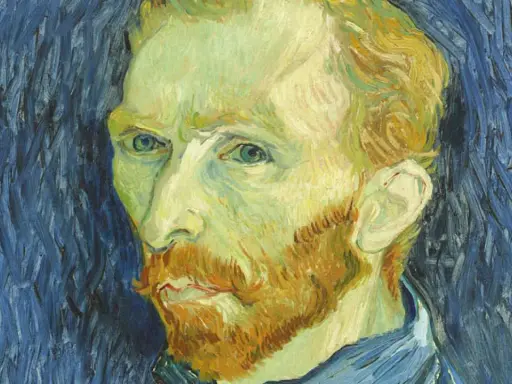 Autoritratto di Van Gogh, un capolavoro tra le immagini quadri famosi da scaricare, con pennellate vibranti e sguardo intenso.