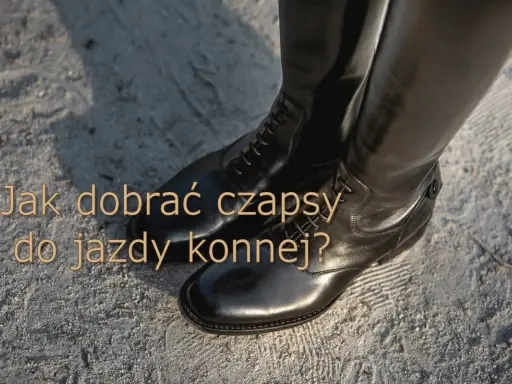 Eleganckie, czarne chapsy jeździeckie na sznurówki, gotowe na jazdę konną.