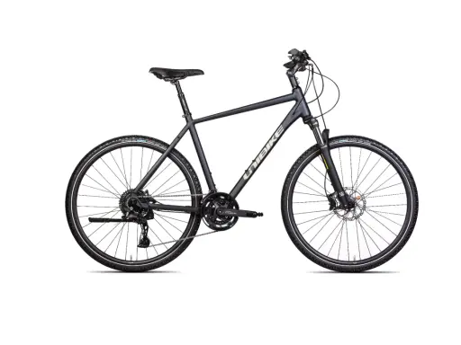 Czarny rower Unibike Viper gotowy na przygody.