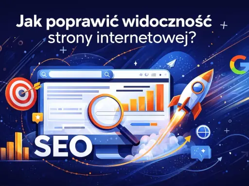 Rakieta SEO startuje, by poprawić widoczność strony. Analiza danych, cel i kod HTML kluczem do sukcesu.