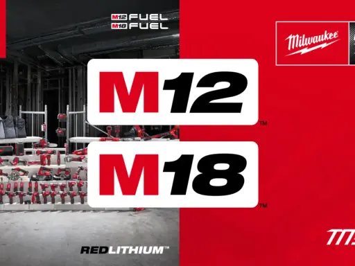 Narzędzia Milwaukee, znanej marki z USA, prezentowane w wersjach M12 i M18.