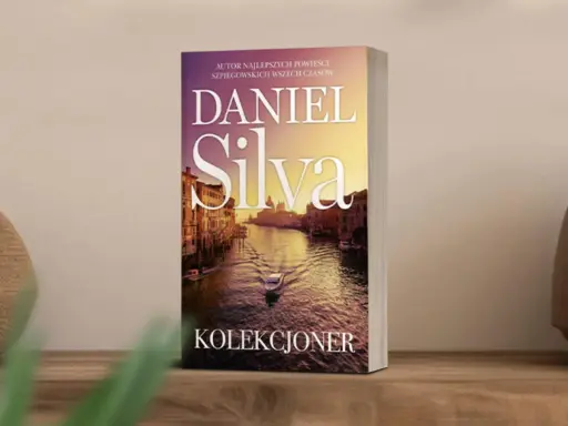 Okładka książki "Kolekcjoner" Daniela Silvy, autora najlepszych powieści szpiegowskich. Idealna pozycja do rozpoczęcia przygody z jego twórczością.