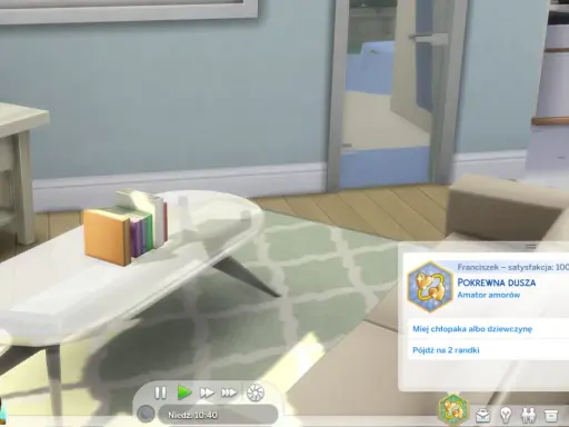 The Sims 4: kod na punkty satysfakcji dla Franciszka, który ma 100 000 punktów.