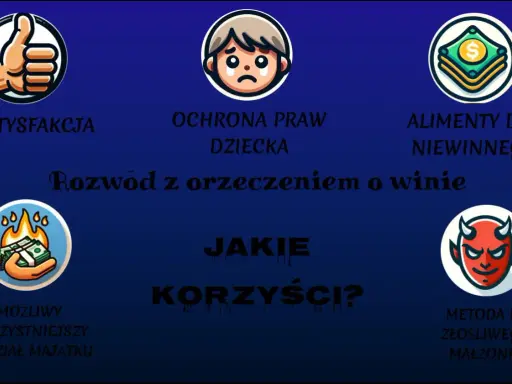 Rozwód z orzeczeniem o winie: satysfakcja, ochrona praw dziecka, alimenty dla niewinnego, korzystniejszy podział majątku, metoda na złośliwego małżonka.