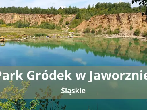 Turkusowa woda i skalne zbocza tworzą polskie Malediwy w Parku Gródek w Jaworznie.
