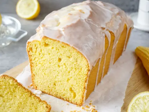 Saftiger Zitronenkuchen mit Zuckerguss, perfekt für ein einfaches zitronenkuchen rezept. Frisch gebacken und bereit zum Genießen.