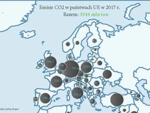 Mapa emisji CO2 na świecie: Kto emituje najwięcej i co z Polską?