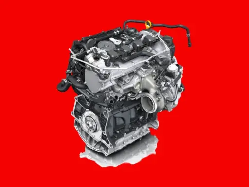 Motor de coche moderno, complejo y compacto. ¿Cuánto pesa un motor de coche así?