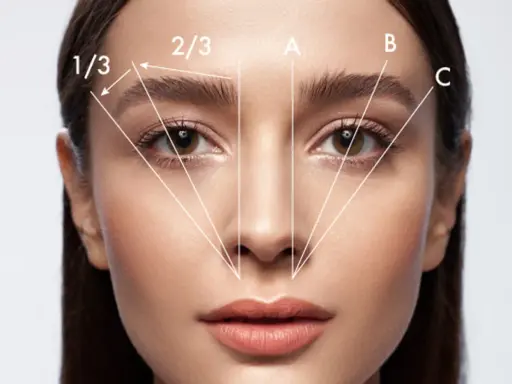 Guide pour la restructuration sourcils : mesures et proportions idéales pour un visage harmonieux.
