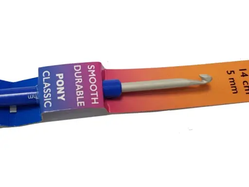 Szydełko prym 5 mm, 14 cm, Pony Classic, gładkie i wytrzymałe, idealne do tworzenia pięknych rzeczy.