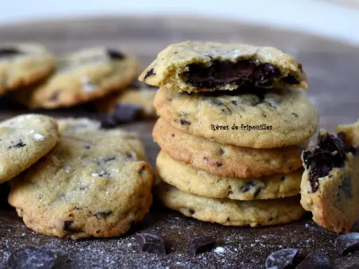 Un cookie cœur fondant aux pépites de chocolat, une gourmandise irrésistible.