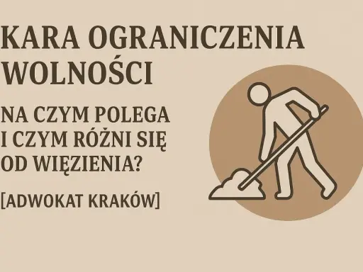Kara ograniczenia wolności: czym jest i jak odróżnić ją od więzienia? Ilustracja przedstawia osobę wykonującą prace społeczne.