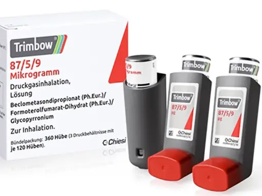 Trimbow 87/5/9: Warum kein Triflow bei COPD? Dieses Inhalationsspray hilft bei Atemwegserkrankungen.