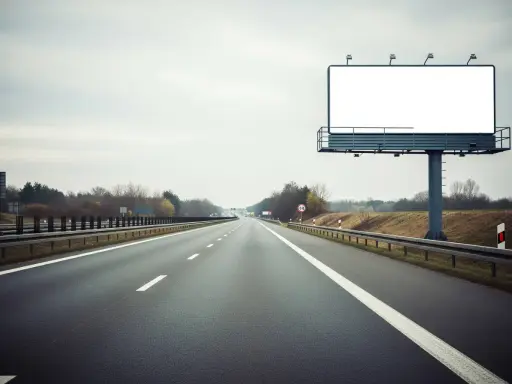 Pusta przestrzeń na billboardzie przy autostradzie zaprasza do kreatywności. Co to jest billboard? To miejsce na Twoją reklamę!